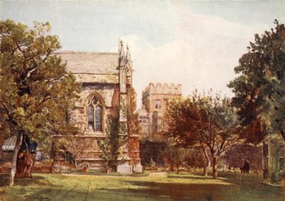 University College, Private Garden of the Master by John Fulleylove